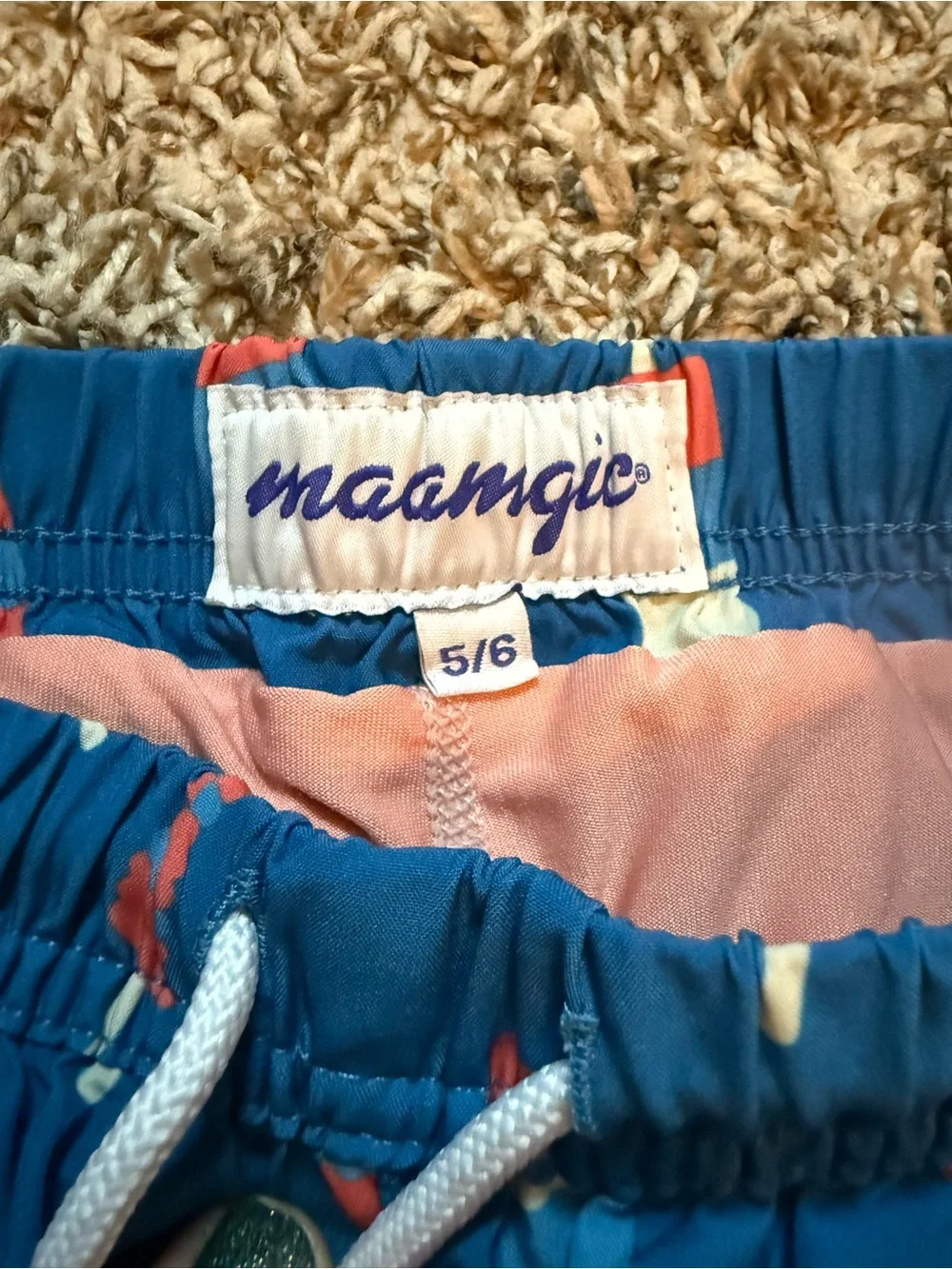 Boys’ popsicle motif swim trunks size 5/6